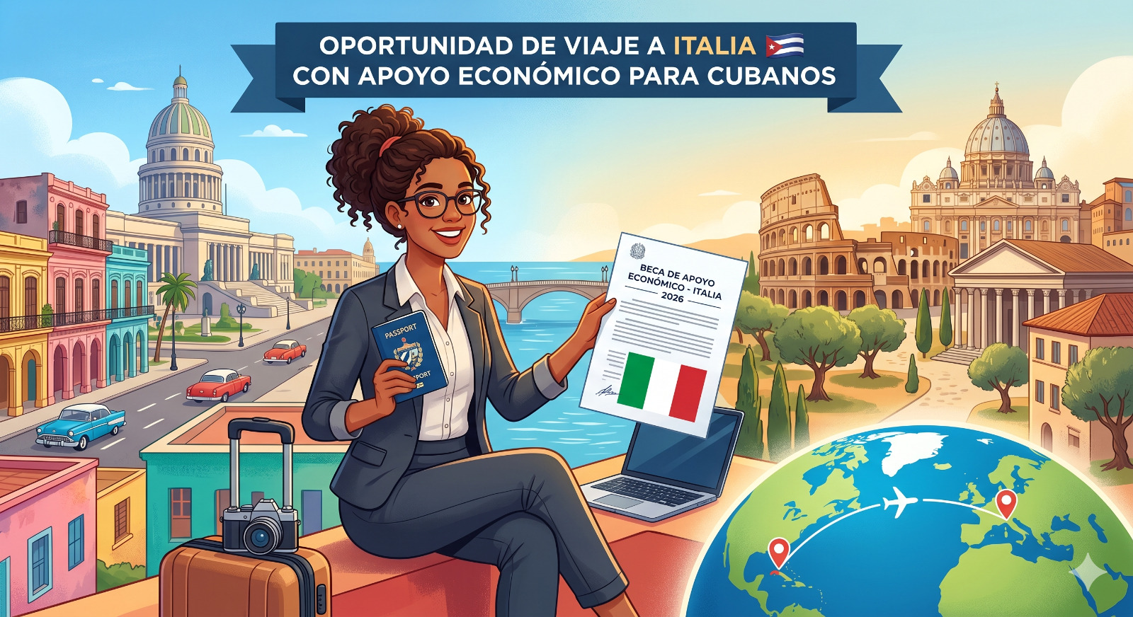 Visas para Cubanos en Europa: Cómo Viajar a Italia con Apoyo Económico en 2026